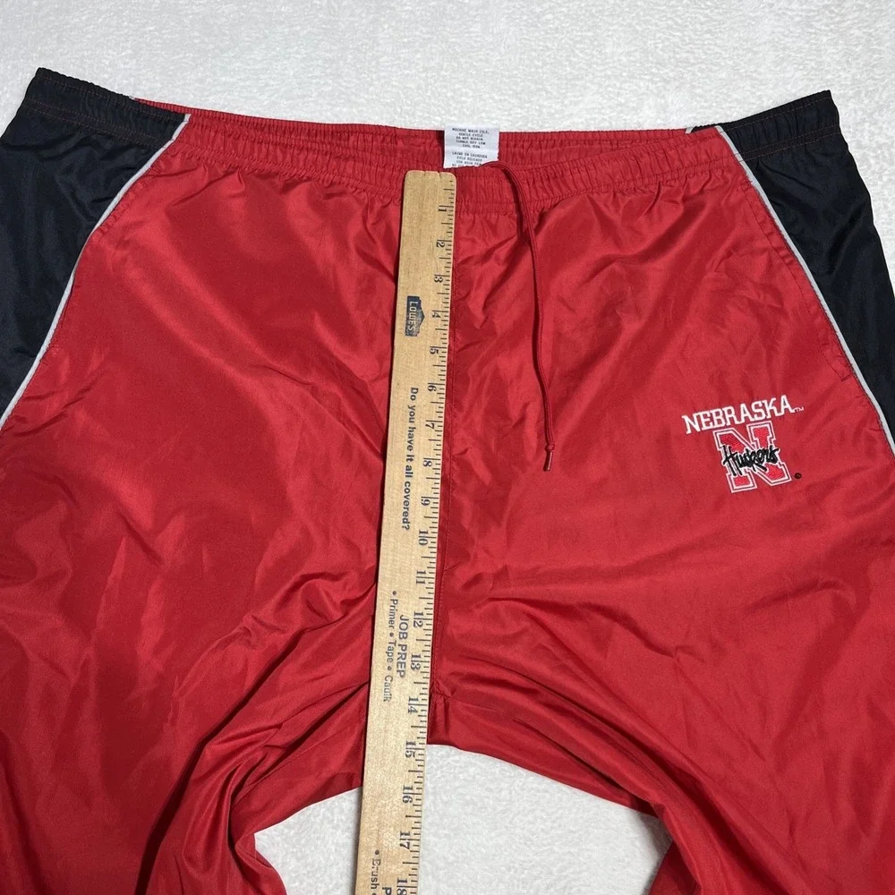 Nebraska Cornhuskers Joggers Warm Up Men's XL NCAA Football Zip Legs Red Oak